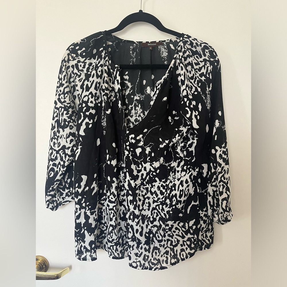 Cheetah Print Blouse